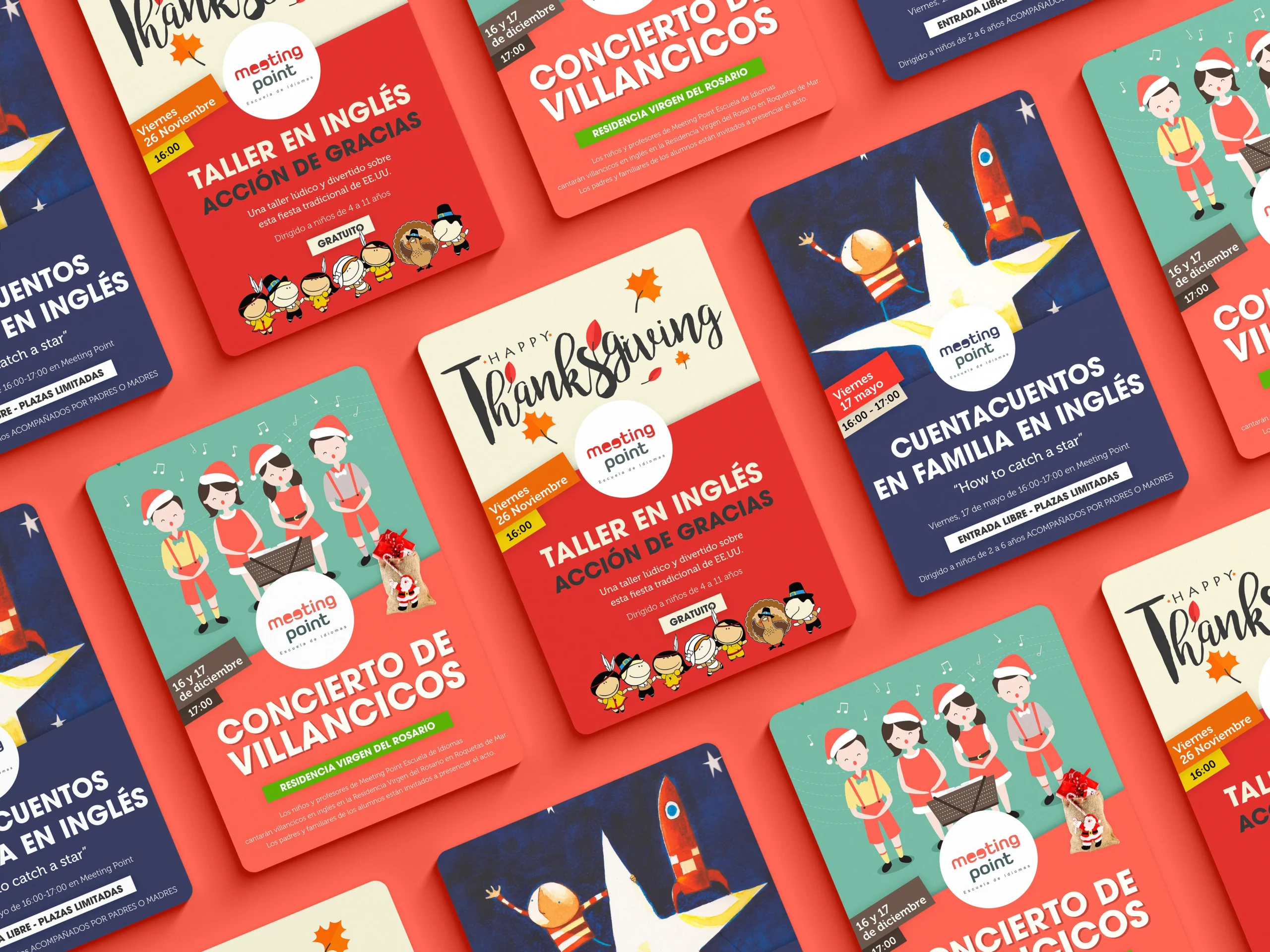 Diseño de paginas web, identidad visual, redes sociales, logotipo y comunicación para academia de clases de inglés en Roquetas (Almería)