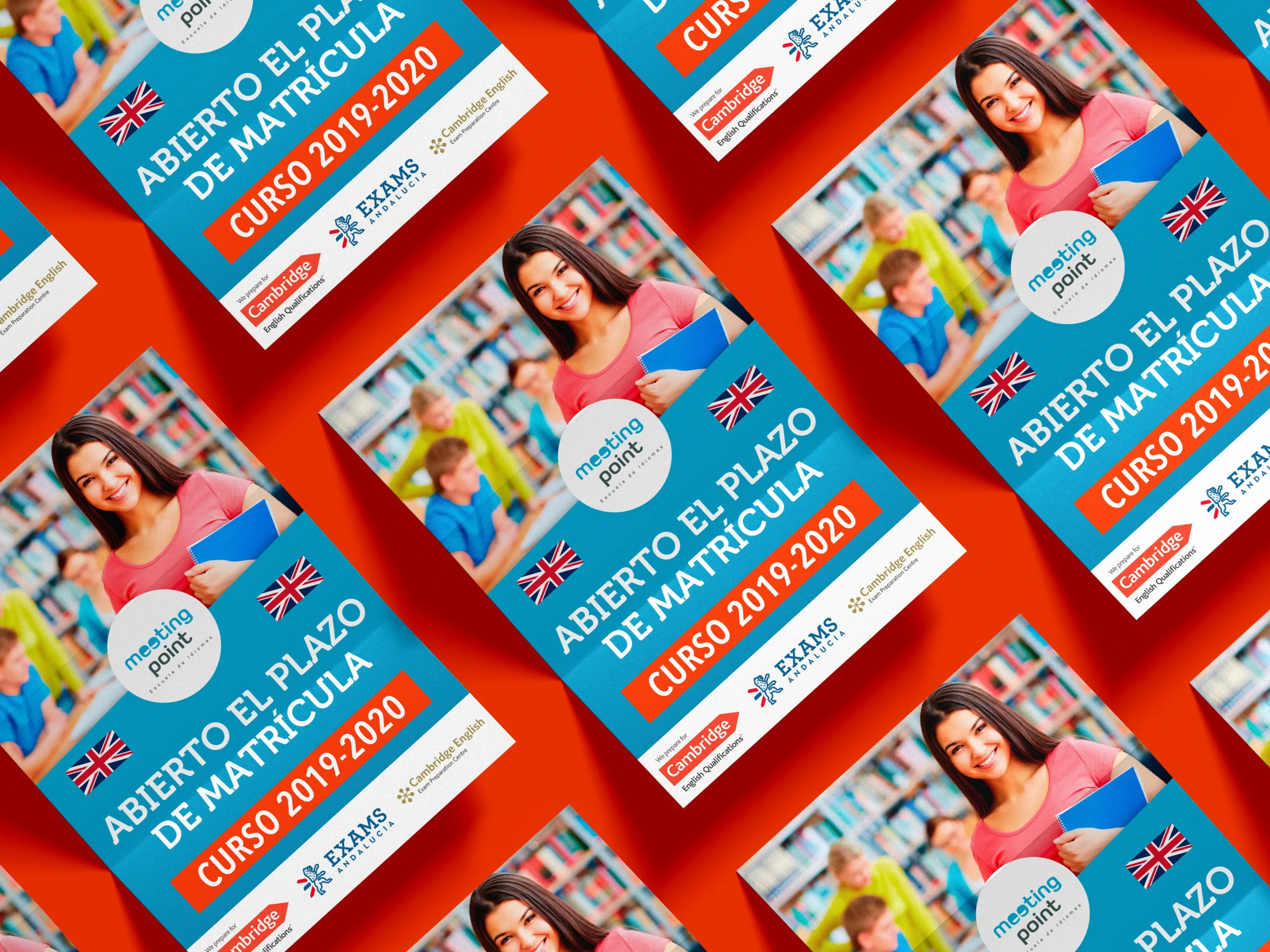 Diseño de paginas web, identidad visual, redes sociales, logotipo y comunicación para academia de clases de inglés en Roquetas (Almería)