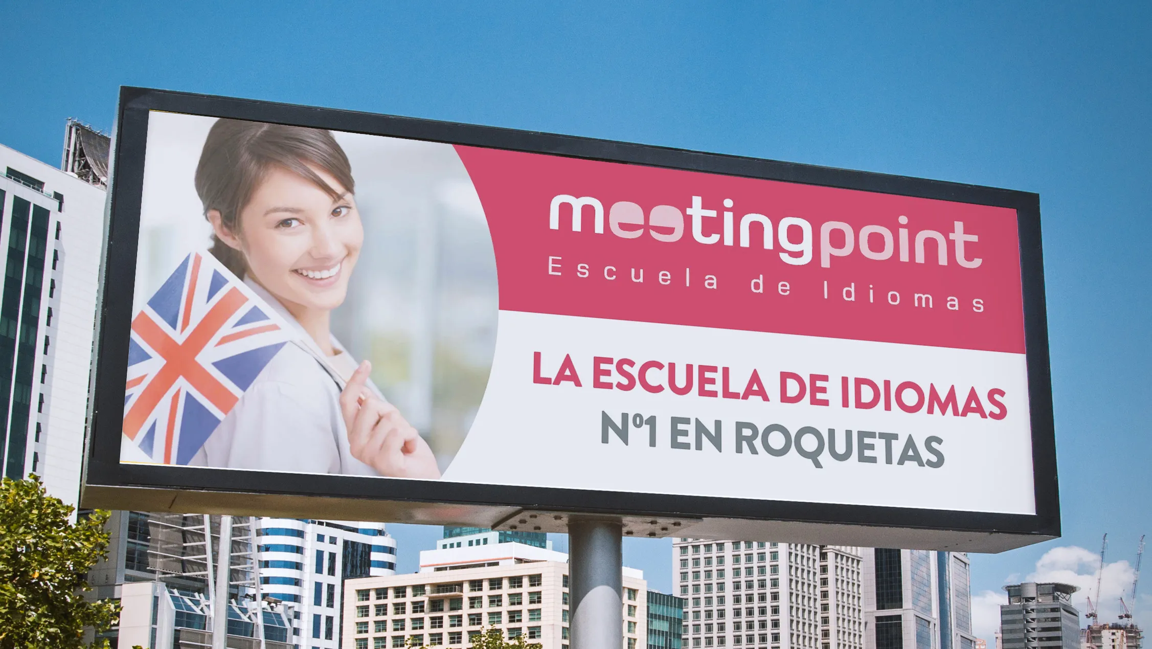 Diseño de paginas web, identidad visual, redes sociales, logotipo y comunicación para academia de clases de inglés en Roquetas (Almería)