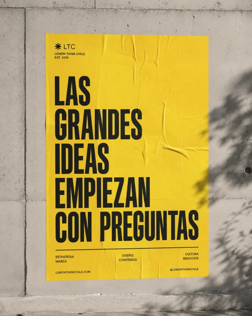 Proceso de estrategia de marca y posicionamiento para empresas y emprendedores, estudio Lemon Think Almería, España